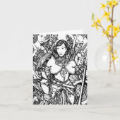 St. Joan of Arc Notecard Karte (Gelbe Blume)
