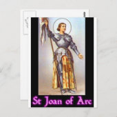 St. Joan of Arc Postkarte (Vorne/Hinten)
