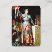 St. Joan of Arc Religious Katholic Holy Card Visitenkarte (Vorderseite)