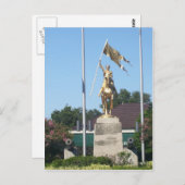 St. Joan of Arc Statue Postkarte (Vorne/Hinten)