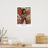 St. Joan von Arc Katholic Classroom-Plakat Poster (Küche)