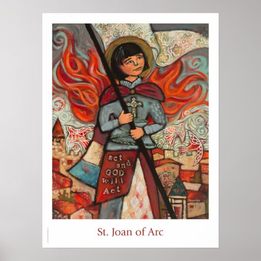 St. Joan von Arc Katholic Classroom-Plakat Poster (Vorne)