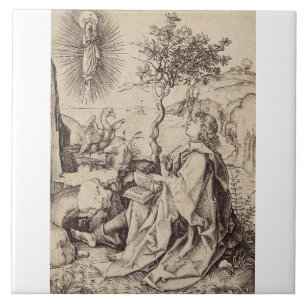 St. Johannes der Evangelist auf Patmos Fliese