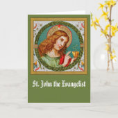 St. Johannes der Göttliche (JMAS 06) Leere Grußkar Karte (Gelbe Blume)