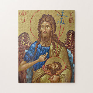 St. Johannes der Täufer orthodoxe christliche Ikon Puzzle
