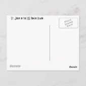 St. John auf der US-Jungfrau Postkarte (Rückseite)