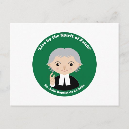 St. John Baptist de La Salle Postkarte (Vorderseite)