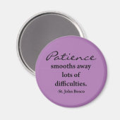 St. John Bosco Inspirational Magnet - Lavender (Vorderseite/Rückseite)