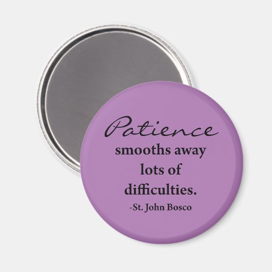 St. John Bosco Inspirational Magnet - Lavender (Vorderseite/Rückseite)