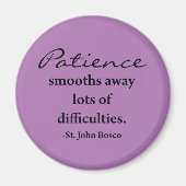 St. John Bosco Inspirational Magnet - Lavender (Vorne)