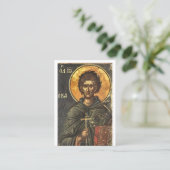 St. John Calabytes Orthodox Christian Prayer Card Platzkarte (Stehend Vorderseite)
