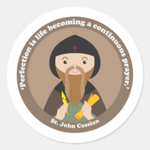 St. John Cassian Runder Aufkleber
