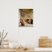 St. John Chrysostom im Exil von Kaiserin Eudoxia Poster (Küche)