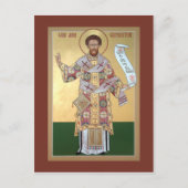 St. John Chrysostom Prayer Card Postkarte (Vorderseite)