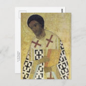 St. John Chrysostom von Andrei Rublev Postkarte (Vorne/Hinten)