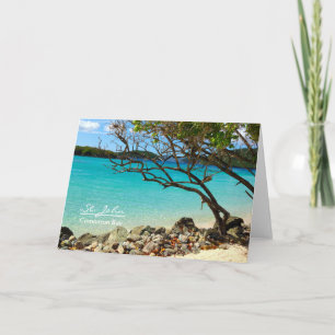 St John Cinnamon Bay Blank Note Card Karte