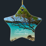 St John Cinnamon Bay Keramik Star Ornament<br><div class="desc">Schöne St. John Island, Cinnamon Bay Beach Keramik-Dekoration! Dieses wunderschöne, zweiseitige tropische Dekor bietet einen atemberaubenden Blick auf den beliebten Strand von St. John USVI, Cinnamon Bay! Dieser Schmuck kommt auch in verschiedenen Formen! Es ist eine wunderbare Ergänzung zu Ihrer Schmuckkollektion und ein großes Geschenk für Familie oder Freunde oder...</div>