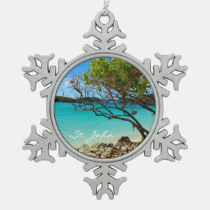 St. John Cinnamon Bay Pfeffer Snowflake Ornament