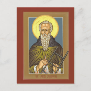 St. John Climacus Prayer Card Postkarte