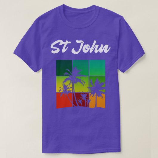 St John Cool Jungfrau Islands Vacation Souvenir T-Shirt (Design vorne)