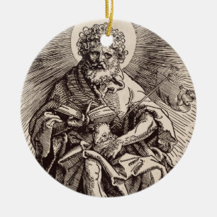 St. John der Täufer Holt das Lamm Keramik Ornament