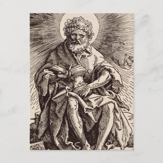 St. John der Täufer Holt das Lamm Postkarte (Vorderseite)
