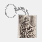 St. John der Täufer Holt das Lamm Schlüsselanhänger (Vorderseite links)