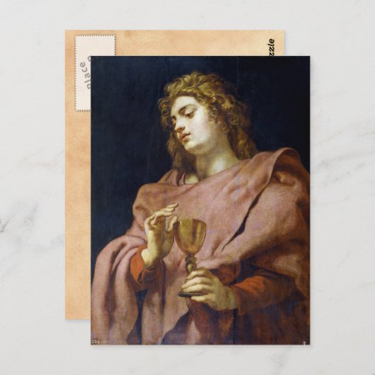 St. John Evangelist Peter Paul Rubens Postkarte (Vorne/Hinten)