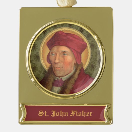 St. John Fisher (SAU 025) Banner-Ornament Gold (Vorderseite)