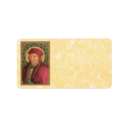 St. John Fisher (SAU 025) Perchment Adressaufkleber (Vorne)