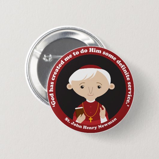 St. John Henry Newman Button (Vorne & Hinten)