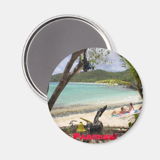 ST. JOHN ISLAND, Paridise! Magnet (Vorderseite/Rückseite)