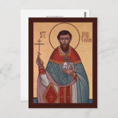 St John of Chicago Prayer Card Postkarte (Vorne/Hinten)