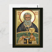 St. John of Kronstadt Prayer Card Postkarte (Vorne/Hinten)