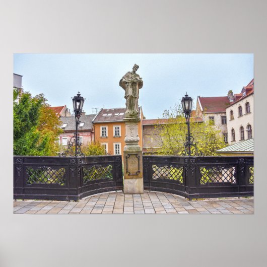 St. John of Nepomuk Statue, Bratislava, Slowakei Poster (Vorne)
