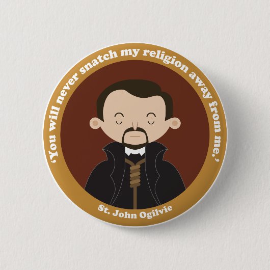 St. John Ogilvie Button (Vorderseite)