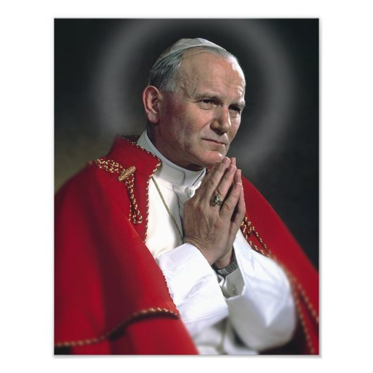 ST JOHN PAUL BEI PRAYER FOTODRUCK (Vorne)