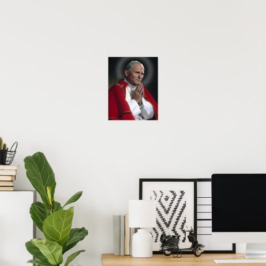 ST JOHN PAUL BEI PRAYER POSTER (Heimbüro)