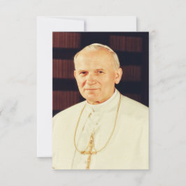 St. John Paul II Apostle of Divine Mercy Holy Card Dankeskarte