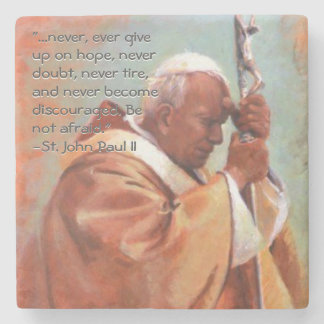 St John Paul II Coaster Steinuntersetzer
