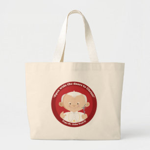 St John Paul II Jumbo Stoffbeutel