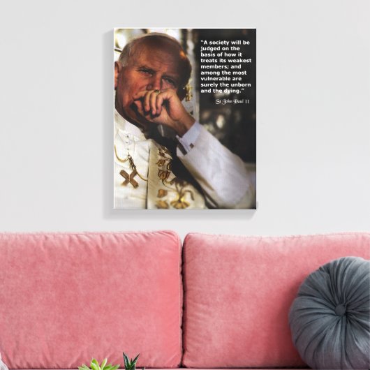 St John Paul II Leinwanddruck (Insitu (Wohnzimmer))