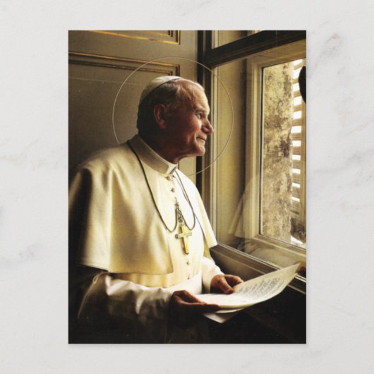 ST JOHN PAUL II TIEF GEDACHT. POSTKARTE (Vorderseite)