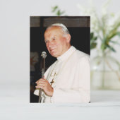 St. John Paul II Totus Tuus Holy Card Dankeskarte (Stehend Vorderseite)