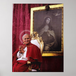 ST JOHN PAUL II UND MADONNA. POSTER