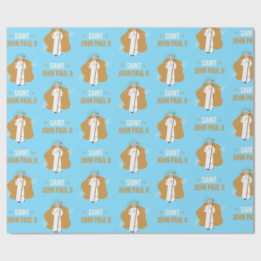 St. John Paul II Wrapping Paper Geschenkpapier (Flach)