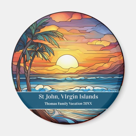 St John Strandurlaub Magnet (Vorne)