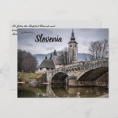 St John the Baptist Church Bohinj Slovenia Postkarte (Vorne/Hinten)