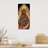 St. John the Baptist - Lippo Memmi Fine Art Poster (Küche)