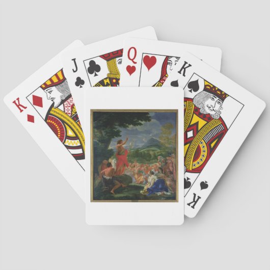 St. John the Baptist Preaching, painted before 169 Spielkarten (Rückseite)